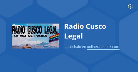 Radio Cusco Legal en Vivo Cuzco Perú Online Radio Box