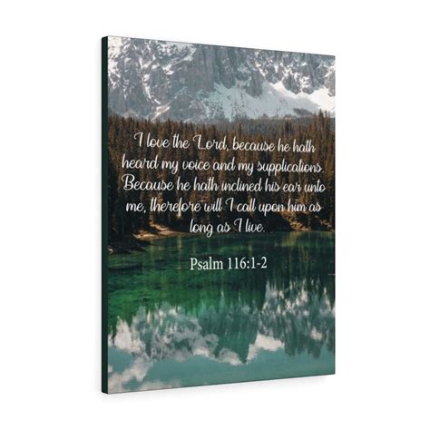 Scripture Walls Psalm I Love The Lord Bible Verse Canvas