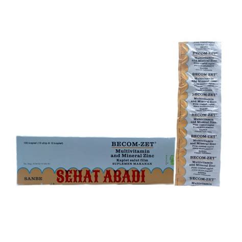 Jual Becom Zet Strip Multivitamin Mineral Isi Tablet Di Lapak