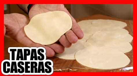 🥟 Masa Para Tapas De Empanada Caseras Receta FÁcil Youtube