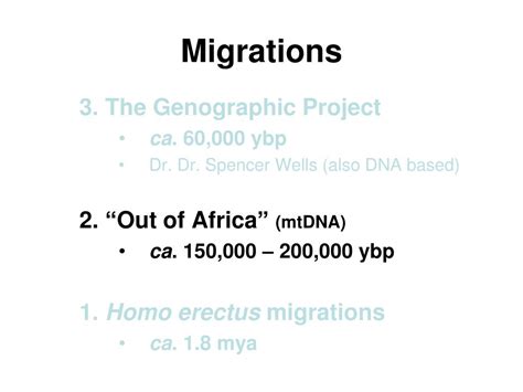 Ppt Migrations Out Of Africa Powerpoint Presentation Free Download