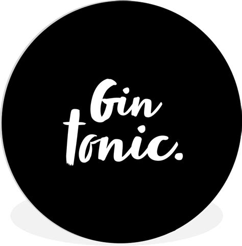 Wall Circle Wall Circle Indoor Gin Tonic Citations Texte