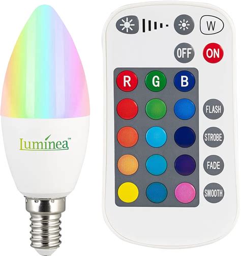 Ampoule Bougie Led E Rvb Et Blanc Lm Intensit Variable Avec