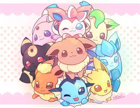 omg chibi eeveelutions    cute