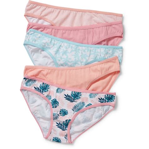 Brilliant Basics Women S 5 Pack Bikini Briefs Palm Leaves Pack BIG W