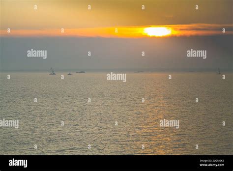 Sunset on the Black sea Stock Photo - Alamy