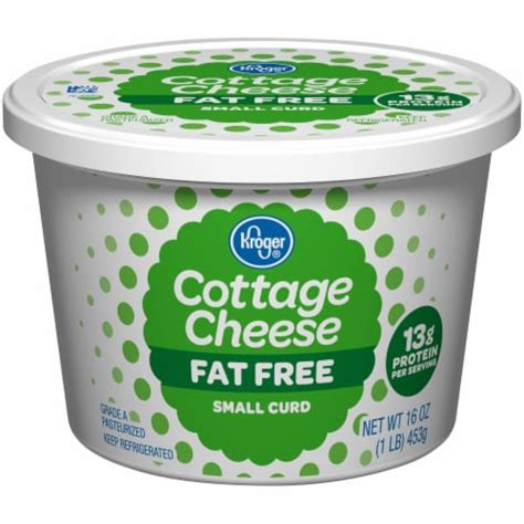 Kroger Fat Free Small Curd Cottage Cheese Oz Kroger