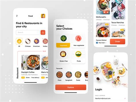 food mobile app ui designs   inspiration  shahzaib