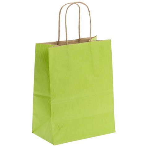 Lime Green Kraft Paper Gift Bag 8 X 10 1 2 Paper Gift Bags Gift