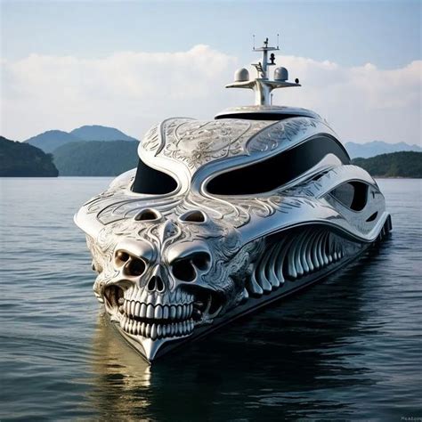 Pin By Vanny Vamp Viscious On Skull Creepy Rides Cool Boats Weird