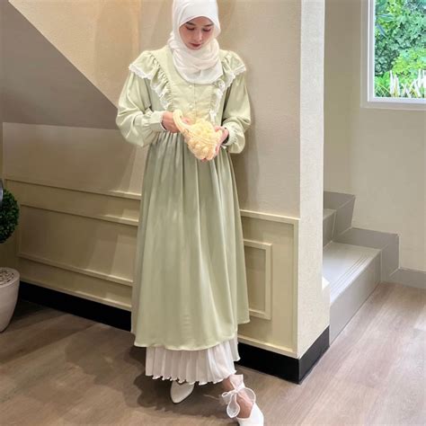 Jual Janna Dress Raya Eid Fitri Dress Yourdailydeen Shopee Indonesia