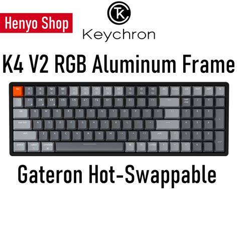 Keychron K4 V2 100 Keys RGB Aluminum Frame Gateron Hot Swappable