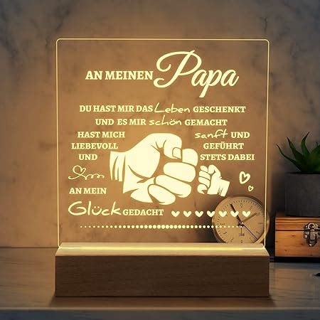 Amazon De Funnli Geburtstagsgeschenk F R Papa Handgemacht Herz