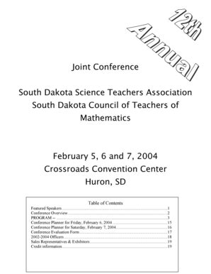 Fillable Online Sdctm Th Annual Joint Conference Program Update Doc