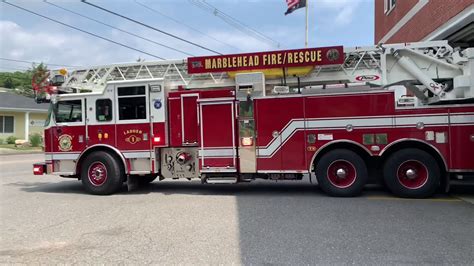 Marblehead Fire Ladder 1 Responding Youtube