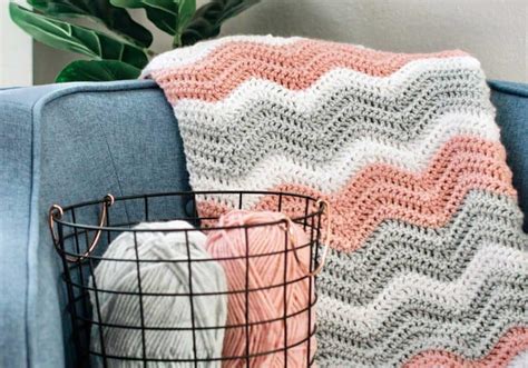 Zig Zag Crochet Blanket Pattern Daisy Cottage Designs