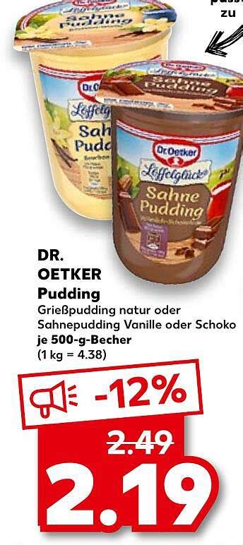 Dr Oetker Pudding Angebot Bei Kaufland