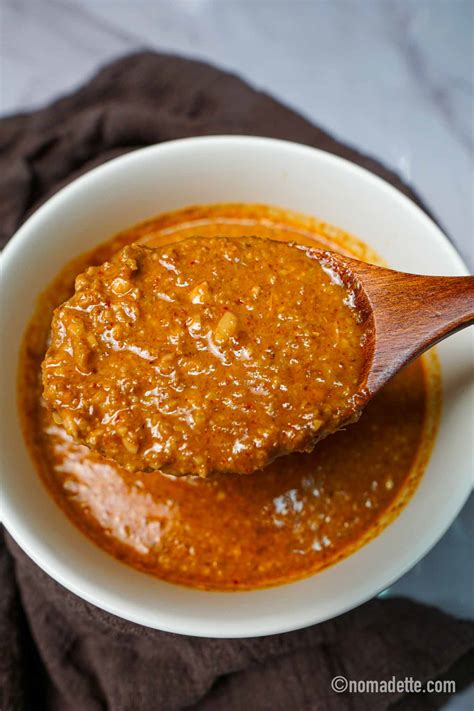 authentic satay peanut sauce kuah kacang nomadette