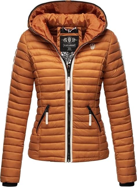 Navahoo Damen Jacke Steppjacke Bergangsjacke Gesteppt Herbst Kapuze