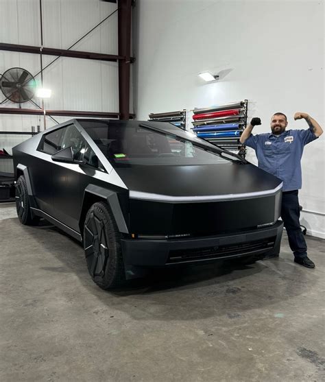 Fender Flares Remove Easily From Cybertruck Video And Satin Black Wrap