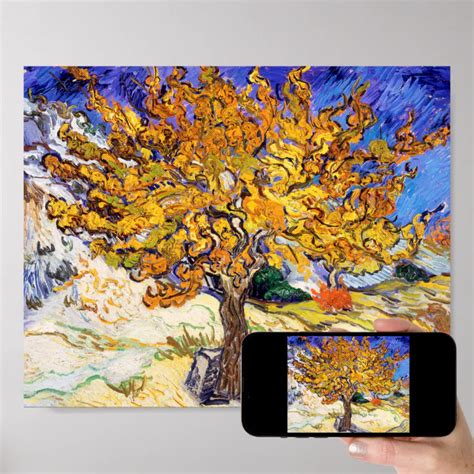 Vincent Van Gogh Mulberry Tree Fine Art Poster | Zazzle