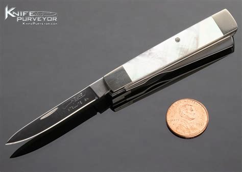 George Young Custom Knife Stellite 6k 2 Blade Dr's Knife Pearl ...