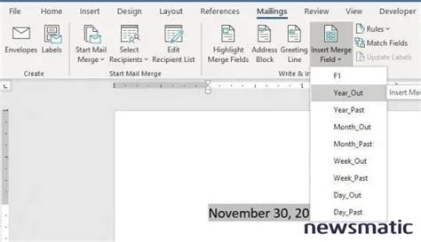 Cómo Insertar Fechas Dinámicas En Un Documento De Microsoft Word