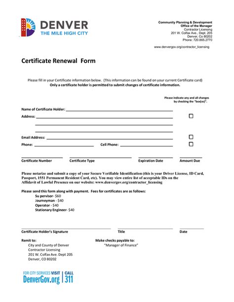 Fill Free Fillable City And County Of Denver Pdf Forms