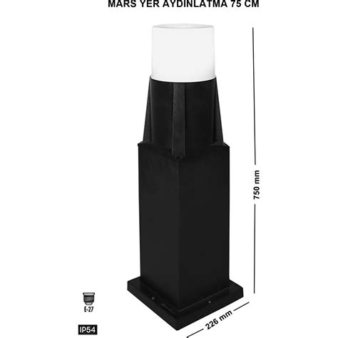 Sekatech Mars Yer Aydınlatma Direk 75CM Bahçe Lambaları Fiyatı