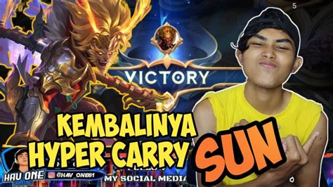 SOLO RANK HYPER CARRY SUN HAMPIR OTW EPIC GLORY Mobile Legends