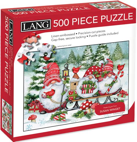 Holiday Gnomes Pieces Lang Puzzle Warehouse