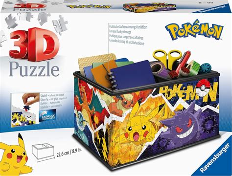 Ravensburger 3D Puzzle 11546 Aufbewahrungsbox Pokémon Praktischer