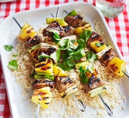 Pineapple & pork skewers recipe | BBC Good Food