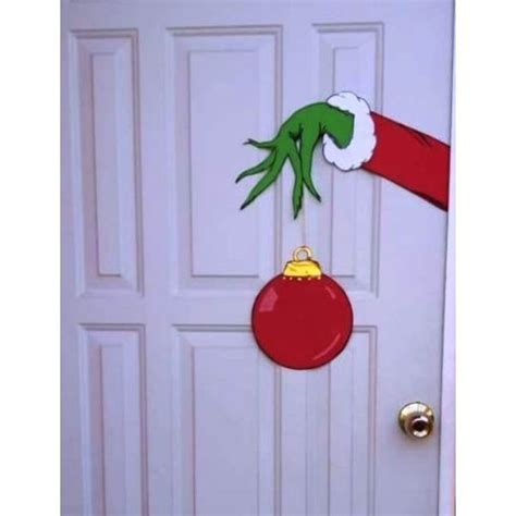 Como Hacer Grinch Navide O Para Puerta En Formas Grinch Bricolaje