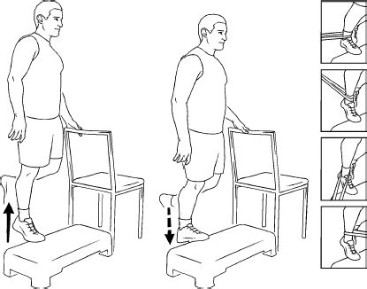 Plantarflexion Heel Lift Lowering Eccentric Single Leg Wedge