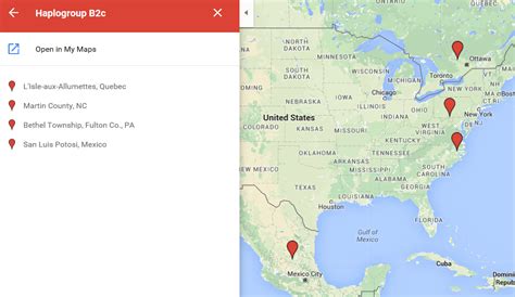 Native American Haplogroup B2c Discovered in the Eastern US and Canada ...