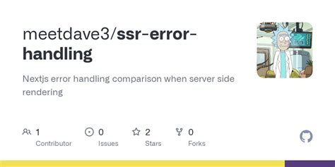 Github Meetdave Ssr Error Handling Nextjs Error Handling Comparison