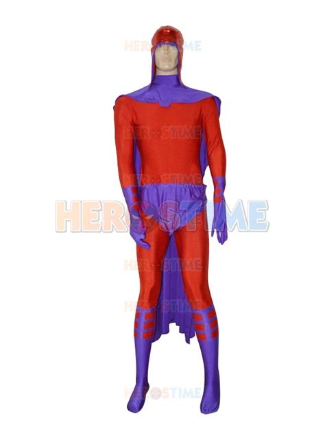 Magneto X Men Superhero Costume The Most Classic Fullbody Spandex Male