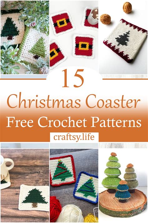 15 Crochet Christmas Coaster Patterns For Beginners Craftsy