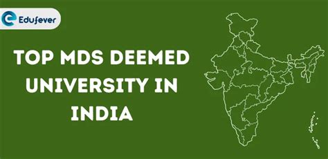 Updated Top MDS Deemed University In India 2024 25 Admission Fees