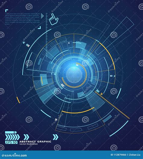 Interface Technology, the Future of User Experience. Stock Vector