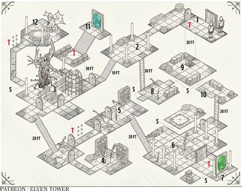 Dungeon Map Iso