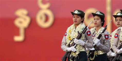 Myanmar Military Reigns At Parade Wsj