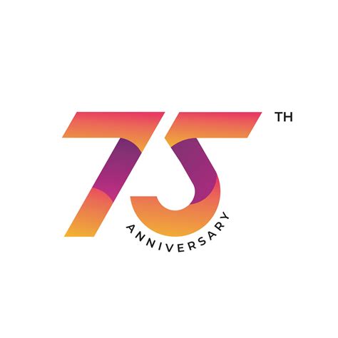 anniversary logo design  anniversary gradient logo template