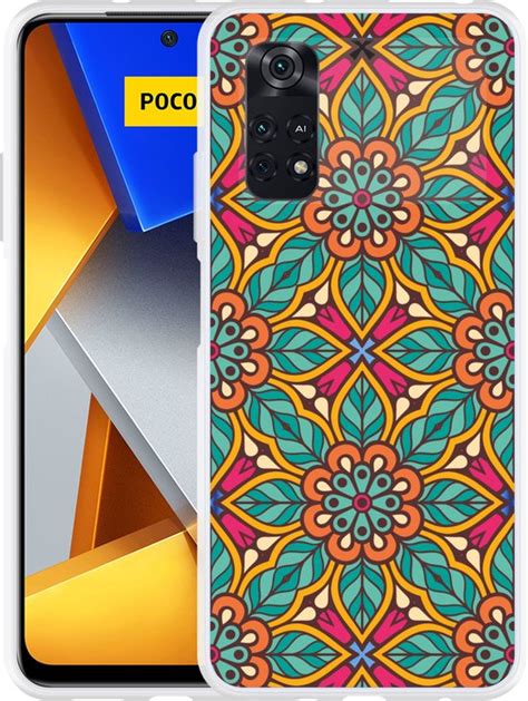 Xiaomi Poco M4 Pro Hoesje Flora Mandala Designed By Cazy Bol