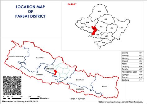 parbat nepal  maps