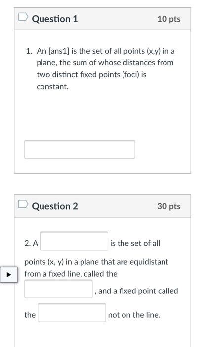 Solved Question 1 10 Pts 1 An Ans 1 Is The Set Of All