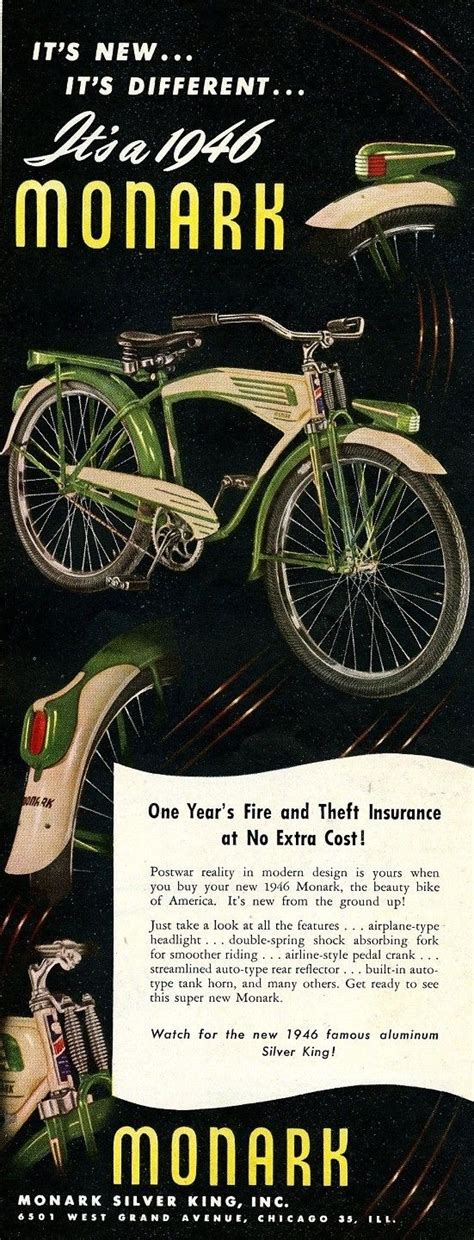 Monark Bicycle Ad In Holiday Magazine March 1946 Monark Vintage