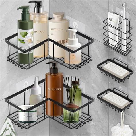 Etag Re De Douche D Angle Sans Per Age Pi Ces Etagere Rangement Salle