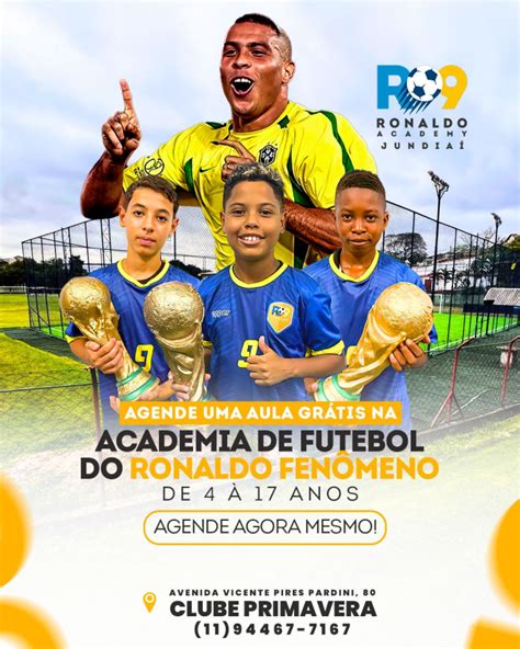 Ronaldo Academy Bragança Paulista - Aula experimental de futebol em Jundiaí: conheça a Ronaldo Academy ...